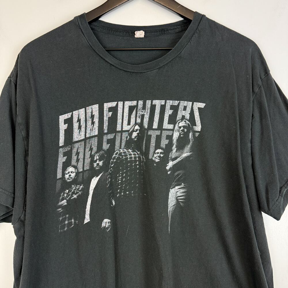Tultex Mens XL Cotton Foo Fighters 2011 Tour T-Shirt Black - Picture 2 of 8